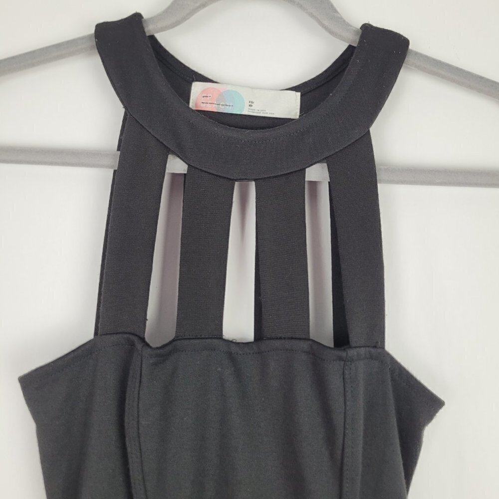 Free People Beach Black Cage Halter Mini Dress XS - Picture 4 of 6